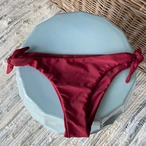 Mikoh Bikini Bottoms. Deep Red. Sz M